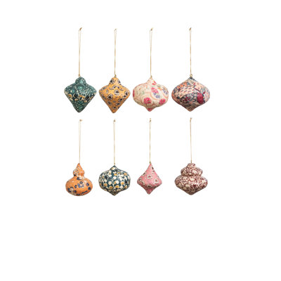 Paper Mache Ornament With Design