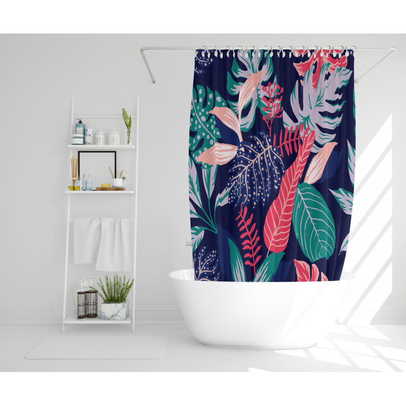 Emblyn Polyester Shower Curtain, 177cm H x 177cm W