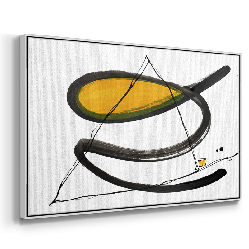 «Think About It V», reproduction sur toile, H 27 po x l 41 po x P 2 po, Cadre blanc