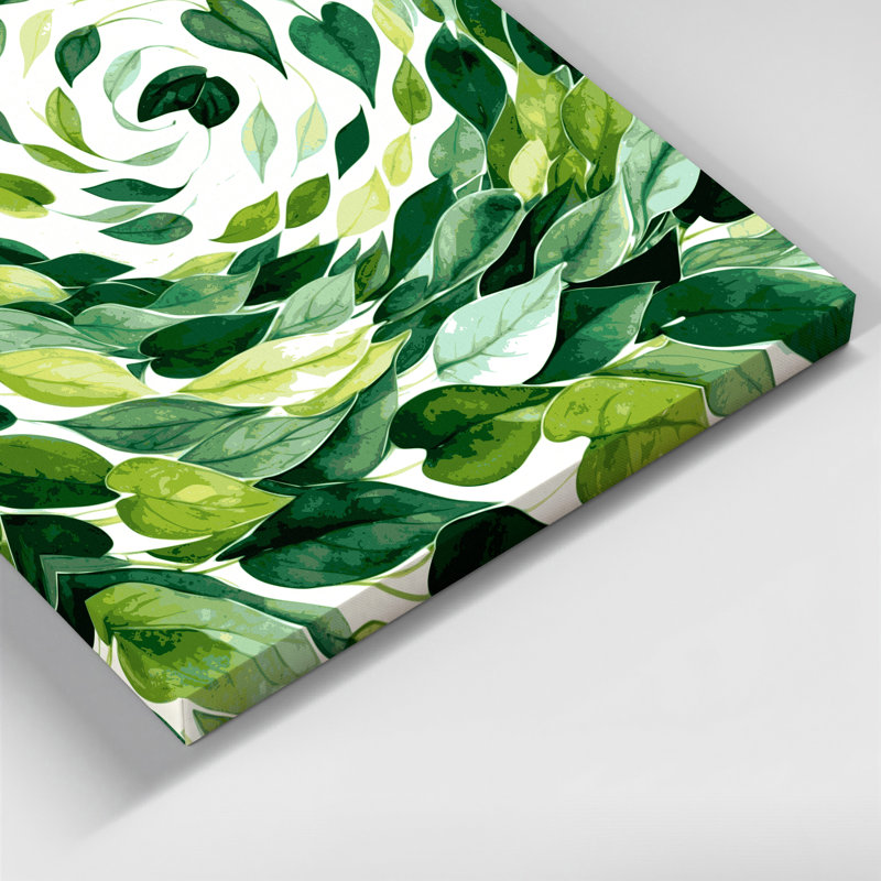 Art mural sur toile Botanical Peperomia, H 12 po x l 12 po