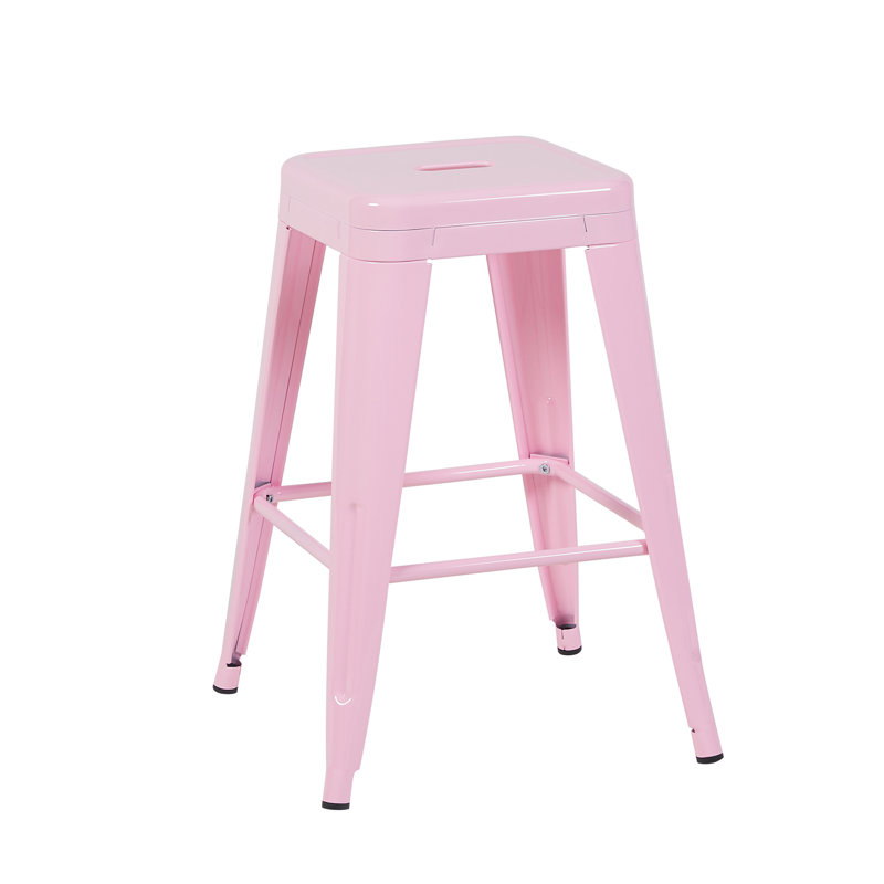 Counter Height Stool, Pink, 2