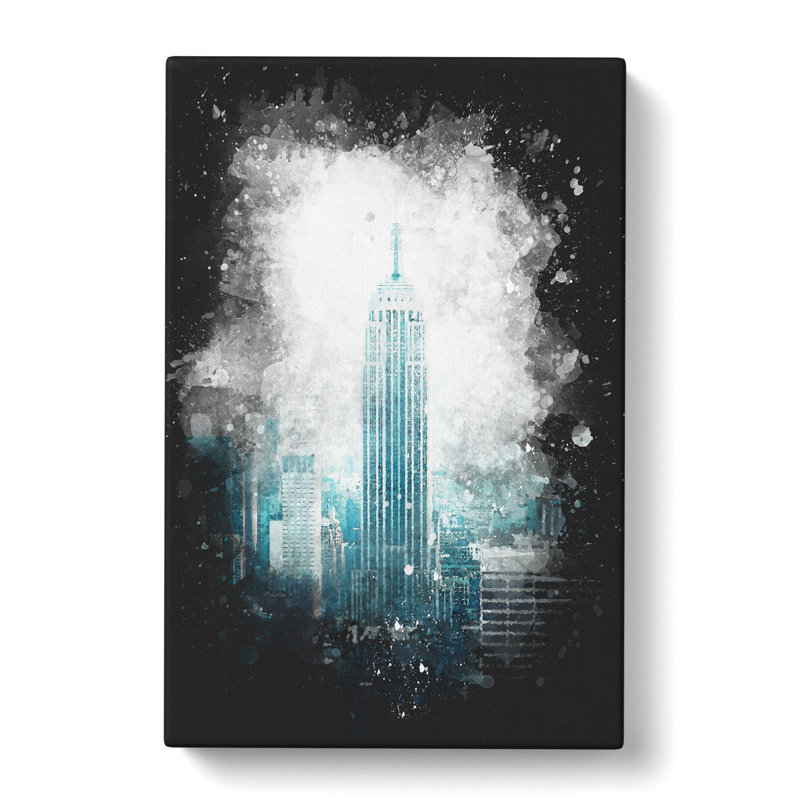 Empire State Building In New York - Wrapped Canvas Painting, 50cm H x 35cm W x 3cm D