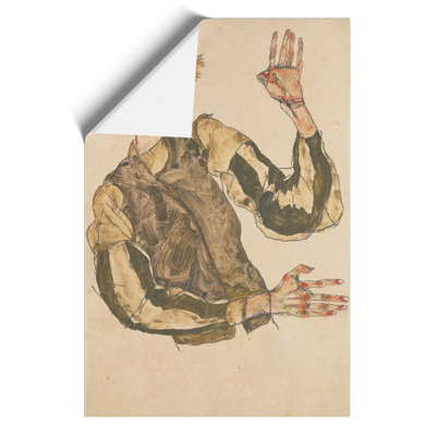 Self-Portrait Vol.4 by Egon Schiele - No Frame Painting