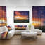 «Dramatic Sunset over Prairie», reproduction de photo sur toile tendue encadrée-26691272