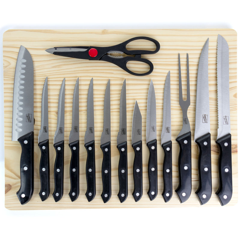 Ensemble de 15 couteaux assortis Wildcraft de Gibson Home
