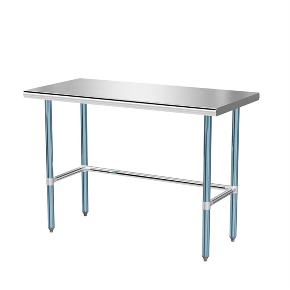 Open Base Stainless Steel Table 17 Stories 