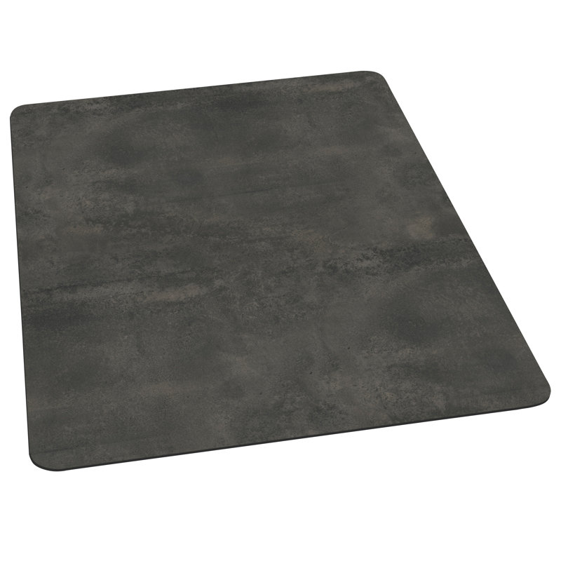 Tapis de chaise rectangulaire à plancher rigide Trendsetter, Étain