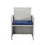 9PCs Blue Fabric & Wicker Bistro Set
