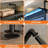 Industrial Pipe Clothing Rack, Reversible 79.7'' Clothe...