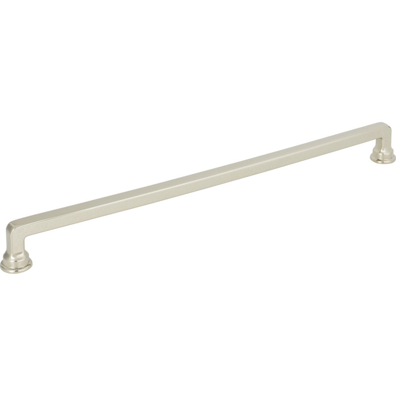 Polished Nickel 12" Bar Handle with Mounting Hardware