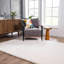 Tapis beige à poils longs Nereen-860576119