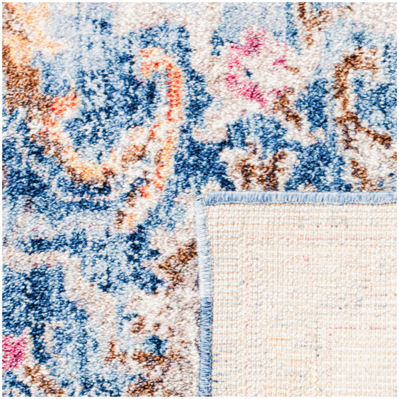 Fitz Performance Oriental Rug, Square 7'