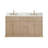 Noe 60" Double Bathroom Vanity in Natural Oak with Grain White Engineered Stone Countertop No Mirror-1968517647
