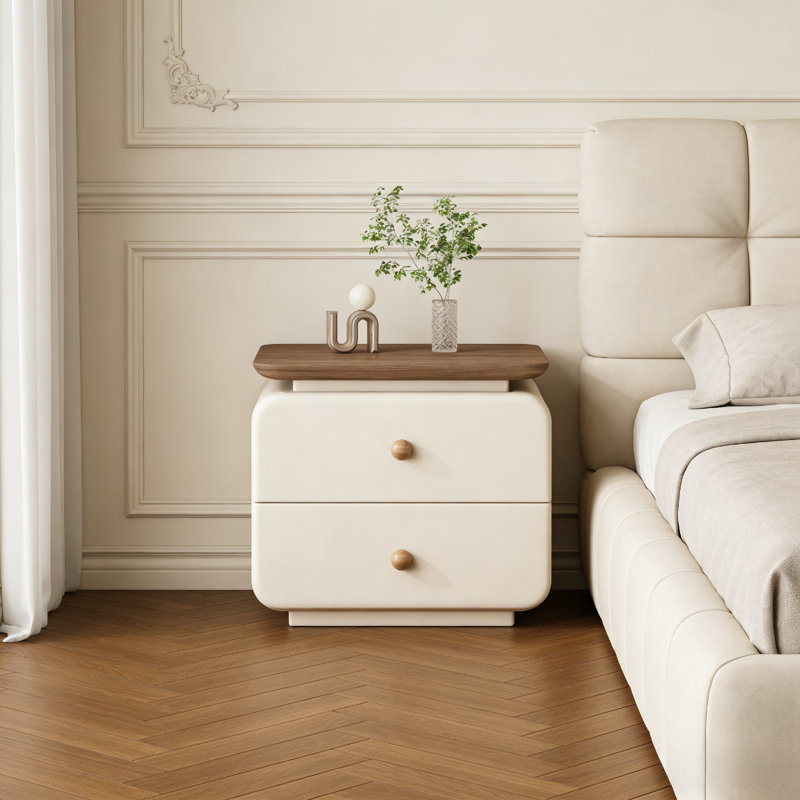 Armoire de chevet de style crème