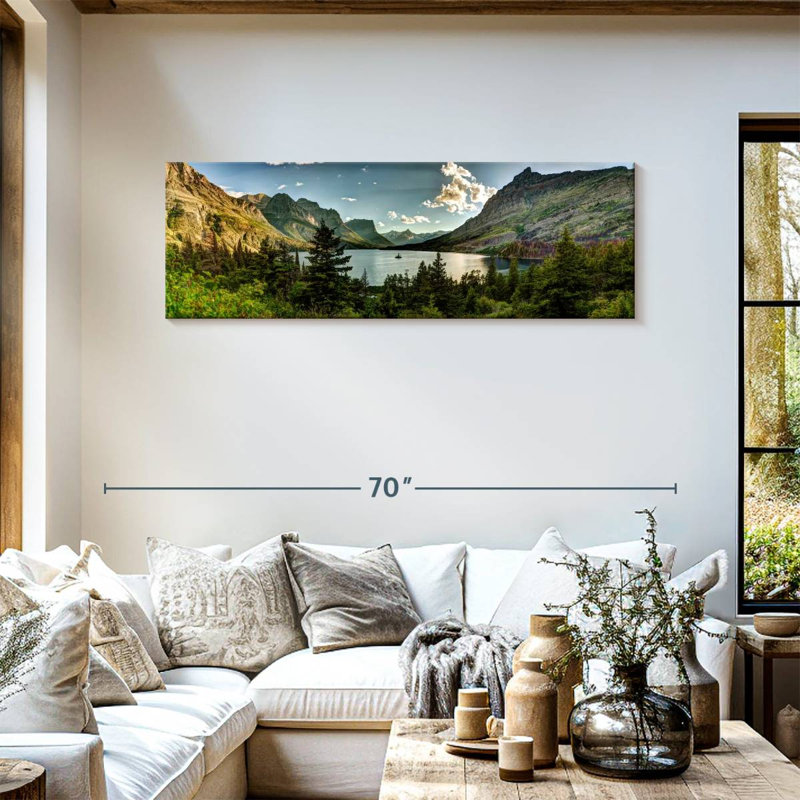Sur toile, H 54 po x l 18 po x P 1,25 po