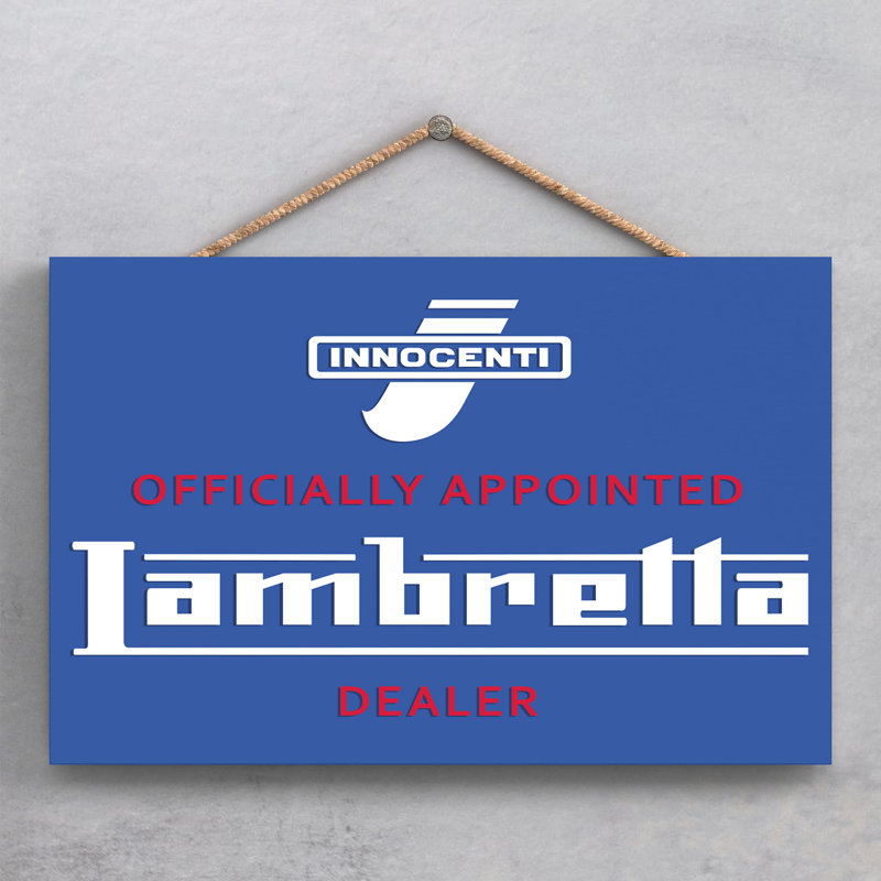Lambretta Dealer - Print on MDF