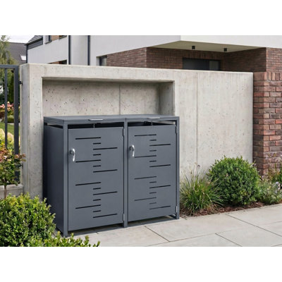 PERISSA Steel Double Bin Store