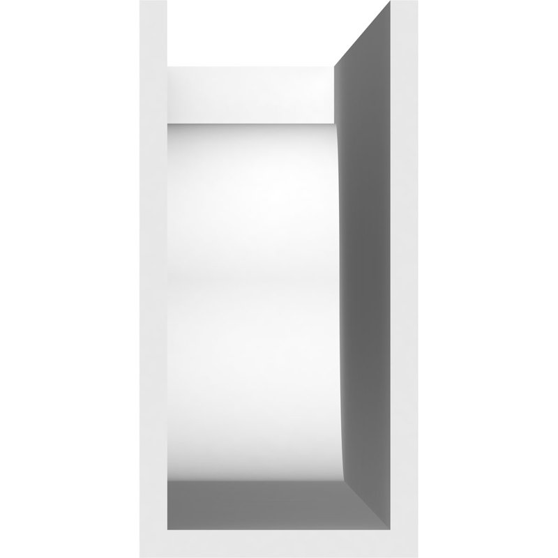 Queue de chevron standard en PVC de qualité architecturale Del Monte, H 10 po x L 5 po x P 42 po