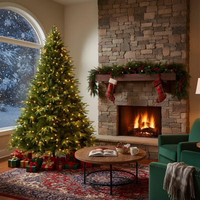 4FT Pre-Lit Christmas Tree with Warm White Incandescent Lights