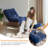 Lounge Chair with Ottoman,Adjustable Backrest Tufted Accent Chair with Footrest Set-839049794