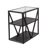 Collingdale Glass Shelf End Table with Storage