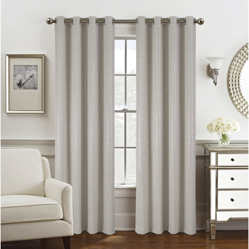 Rideau occultant en polyester Tampere, L 54 po x L 84 po, Taupe