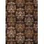 Tapis brun à damas Rosanna-977170146