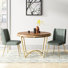 Simmerman 3-Piece Wood Dining Set with Upholstered Chairs