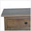 Console de couloir 2 tiroirs, pieds nordiques, brun chêne