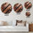Gold Embracing Essence Of Lines I - Abstract Marble Round Wall Art on Metal-88599511