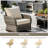 19" x 19" Outdoor/Indoor Dining Chair Cushion Seat and Back (Set of 1) - Water Resistant Design-128973020