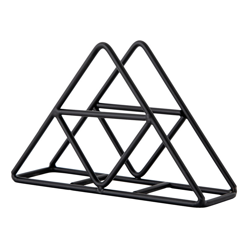 Porte-serviette triangulaire noir