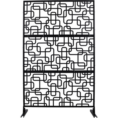 Écran d'intimité H 76 po de 76 po - construction métallique pour une utilisation durable à l'extérieur et à l'intérieur