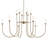  LED 2-Tier Traditional Chandelier with Layered Glass-111187483-111187488-111187486