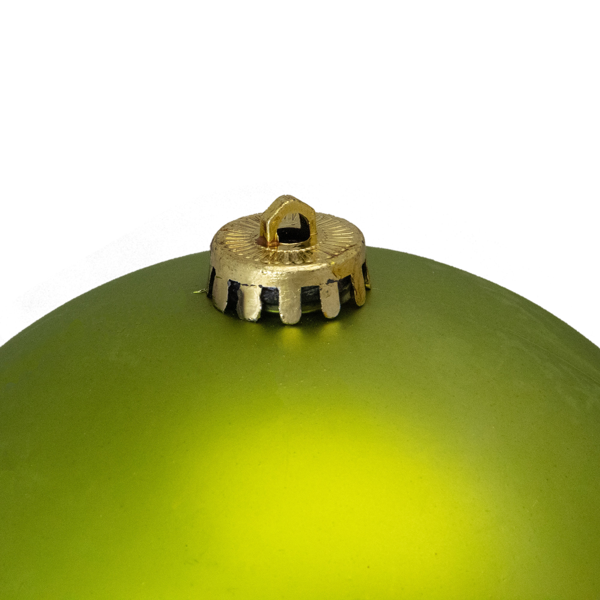 Shiny Shatterproof Christmas Ball Ornament 12", Green Kiwi, 6" H x 6" W x 6" D