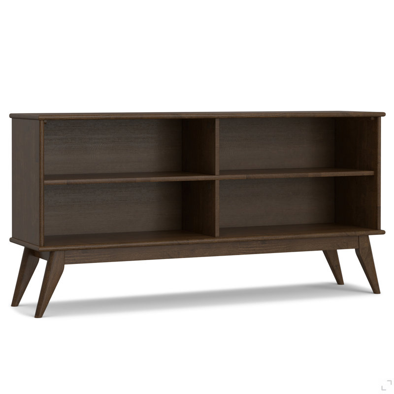 Bibliothèque basse Draper, Marron foncé