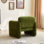 Tissu de velours moderne de 34 po simple, avec coussin de soutien, pour appartement, bureau, salon, structure, siège à assise mi-moelleuse, support lombaire, rembourrage en mousse de bois massif-135420811