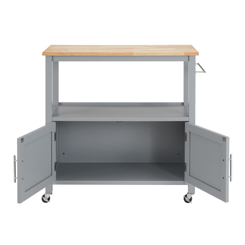 Penka Kitchen Cart, Gray
