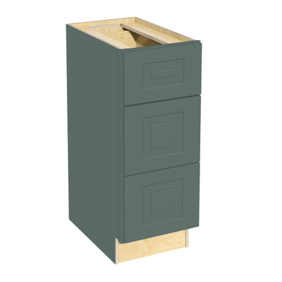 Gallery Express Briar Assembled 15 in W X 21 in D X 34.5 in H Bath Drawer Base Kitchen Cabinet in Meadow