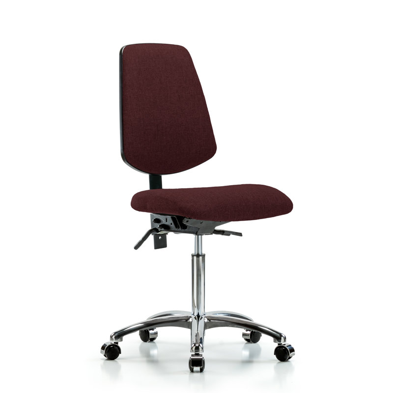 Chaise de travail Jalyn, Bourgogne, Roulettes, Non inclus
