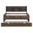 Wooden Captain Daybed Bed with Built-in Bookshelves-490314533-490314531