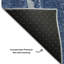 Tapis bleu marine Cerrito AMF524 lavable à la machine de qualité supérieure-103957780