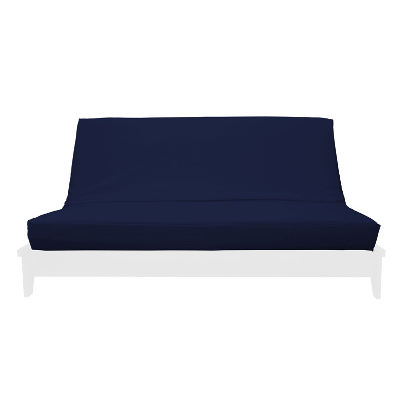 Housse de futon en tissu de qualité supérieure, Grand, Mélange de coton bleu marine