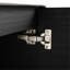 Meuble-lavabo noir en châtaignier noir, lavabo de 40 po, portes à fermeture douce, meubles à fixation murale, avec