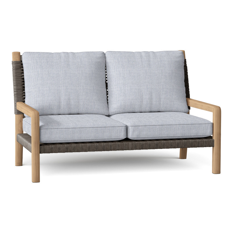 Hudson Outdoor 2 - Seat Loveseat, Hudson Charcoal Lace, Perigold Replay Sea