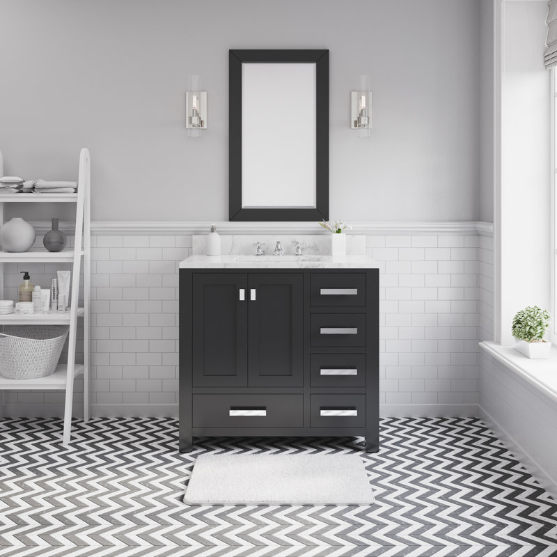 Steve 36'' W Single Vanity, Black