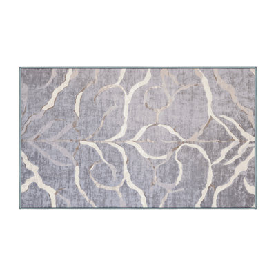 Tapis bleu lavable à la machine