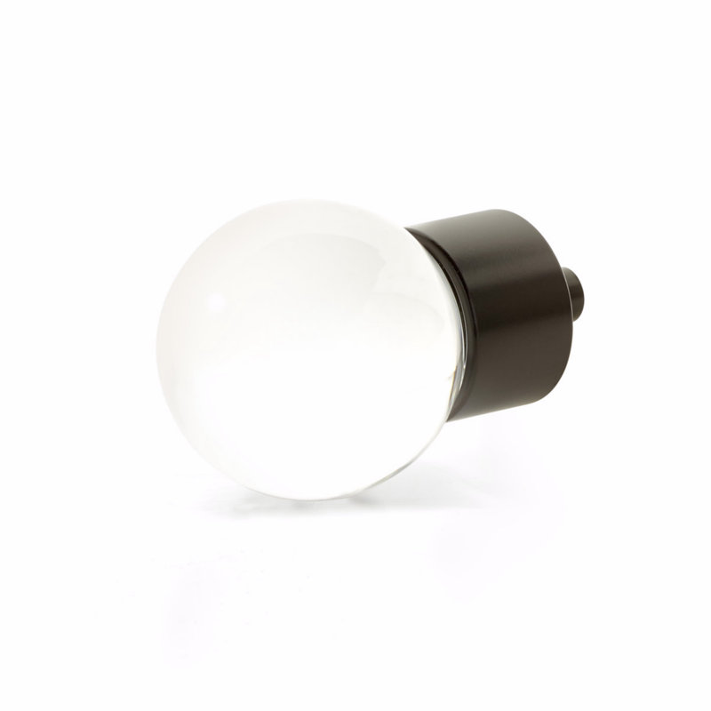 Schaub City Lights Glass Cabinet Knob 1-3/8", Oil Rubbed Bronze