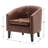 Boney 29" W Stain Resistant Faux Leather Tufted Barrel Chair-537554919