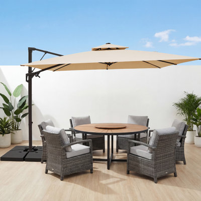 108" Square Patio Cantilever Umbrella